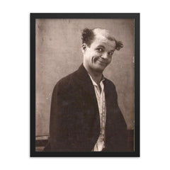 Funny Man, 1927 framed print on a plain backdrop in size 18"x24".