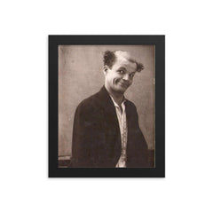 Funny Man, 1927 framed print on a plain backdrop in size 8"x10".