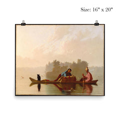 Fur Traders Descending the Missouri by George Caleb Bingham, 1845 poster 2