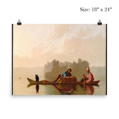 Fur Traders Descending the Missouri by George Caleb Bingham, 1845 poster 5