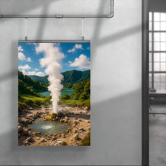 Furnas Geothermal Valley Azores Portugal poster 4