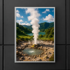 Furnas Geothermal Valley Azores Portugal poster 5