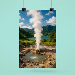 Furnas Geothermal Valley Azores Portugal poster 6