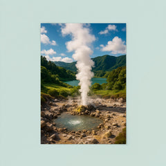 Furnas Geothermal Valley Azores Portugal poster 8