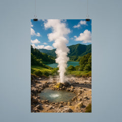 Furnas Geothermal Valley Azores Portugal poster 9