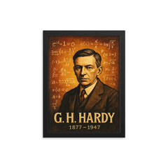 G H Hardy framed print on a plain backdrop in size 12"x16".