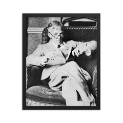 G H Hardy framed print on a plain backdrop in size 16"x20".