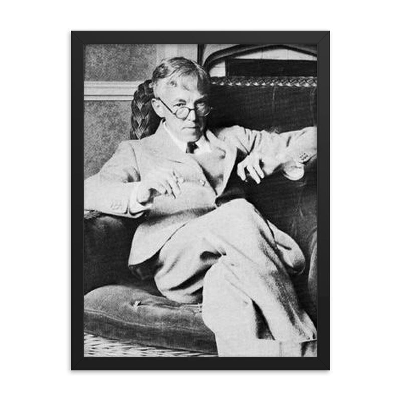 G H Hardy framed print on a plain backdrop in size 18