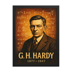 G H Hardy framed print on a plain backdrop in size 18"x24".