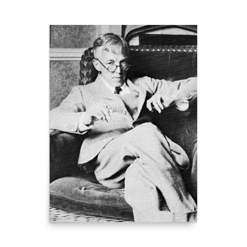 G H Hardy poster on a plain backdrop in size 18