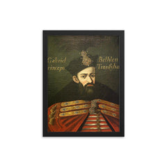 Gabriel Bethlen framed print on a plain backdrop in size 12"x16".