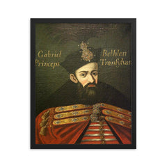 Gabriel Bethlen framed print on a plain backdrop in size 16"x20".