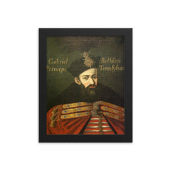 Gabriel Bethlen framed print on a plain backdrop in size 8"x10".