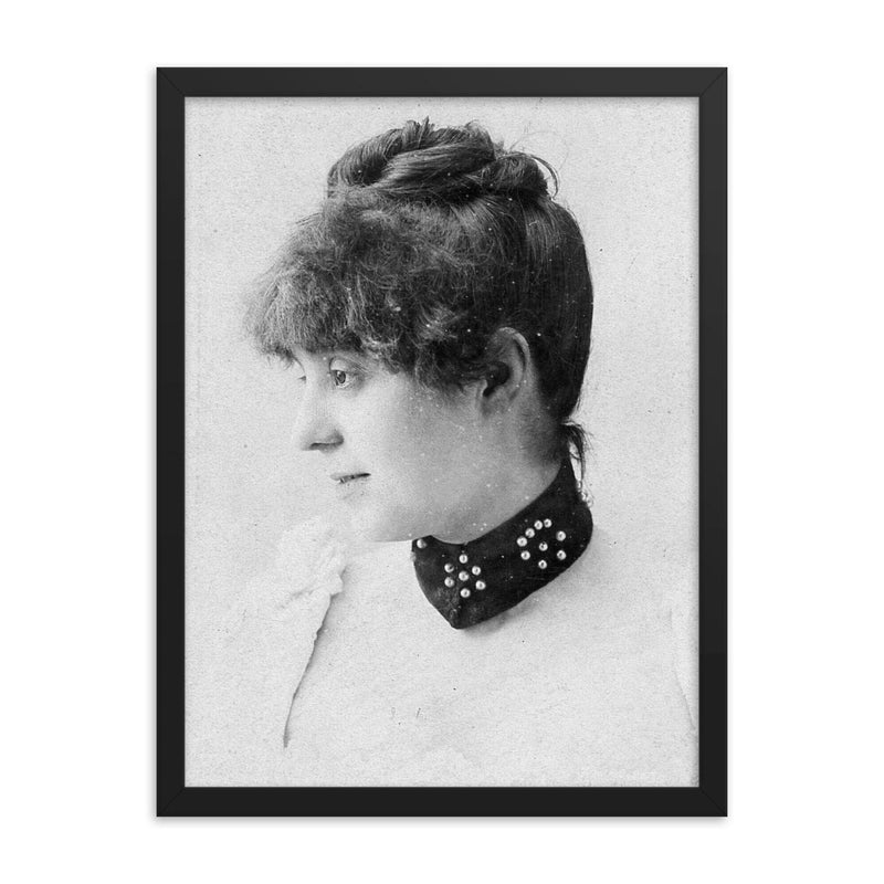 Gabriela Zapolska framed print on a plain backdrop in size 18