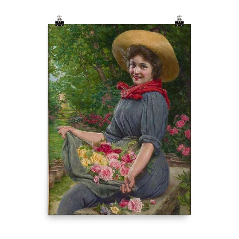 Gaetano Bellei (1857-1922) poster on a plain backdrop in size 8