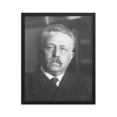 Gaetano Mosca framed print on a plain backdrop in size 16"x20".