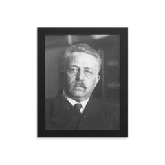 Gaetano Mosca framed print on a plain backdrop in size 8"x10".