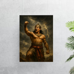 Gajah Mada oath beneath storm clouds poster 7