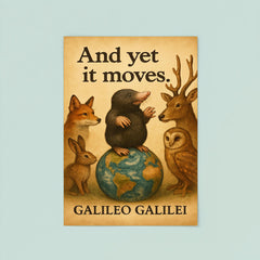 Galileo And yet it moves inspiring quote poster poster 8