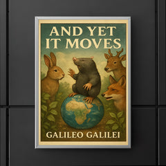 Galileo Galilei And Yet It Moves Inspiring Quote Poster poster 5