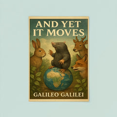 Galileo Galilei And Yet It Moves Inspiring Quote Poster poster 8