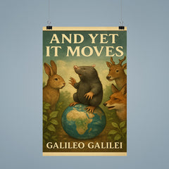 Galileo Galilei And Yet It Moves Inspiring Quote Poster poster 9