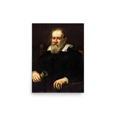 Galileo poster on a plain backdrop in size 12"x16".