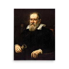 Galileo poster on a plain backdrop in size 16"x20".