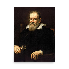 Galileo poster on a plain backdrop in size 18"x24".