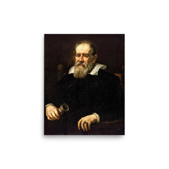 Galileo poster on a plain backdrop in size 8"x10".