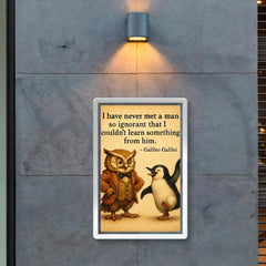 galileo quote never met man so ignorant couldnt learn something poster 2