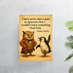 galileo quote never met man so ignorant couldnt learn something poster 7
