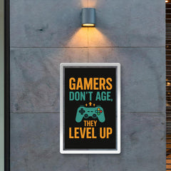 Gamers don’t age they level up poster 2