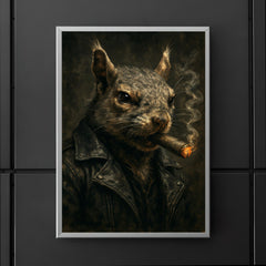 Gangster squirrel smoking a cigar poster 5