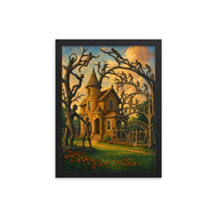 Garden of Eden Lucas Kansas USA framed print on a plain backdrop in size 12"x16".