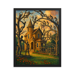 Garden of Eden Lucas Kansas USA framed print on a plain backdrop in size 16"x20".