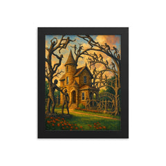 Garden of Eden Lucas Kansas USA framed print on a plain backdrop in size 8"x10".