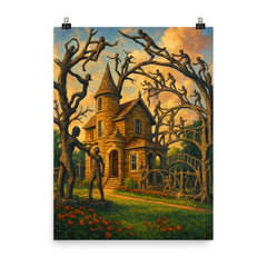 Garden of Eden Lucas Kansas USA poster on a plain backdrop in size 8"x10".