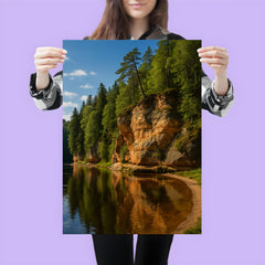 Gauja Sandstone Cliffs Latvia poster 3