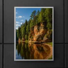 Gauja Sandstone Cliffs Latvia poster 5