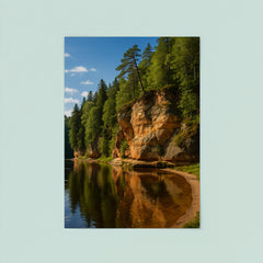 Gauja Sandstone Cliffs Latvia poster 8