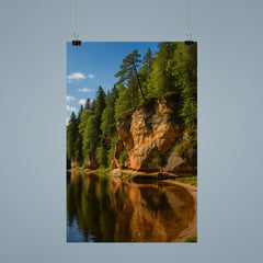 Gauja Sandstone Cliffs Latvia poster 9
