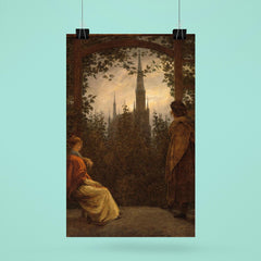 Gazebo in Greifswald by Caspar David Friedrich, 1818 poster 6