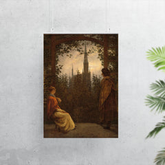 Gazebo in Greifswald by Caspar David Friedrich, 1818 poster 7