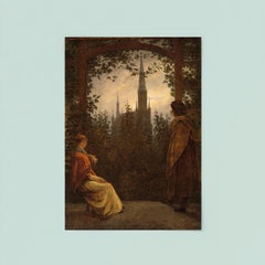 Gazebo in Greifswald by Caspar David Friedrich, 1818 poster 8