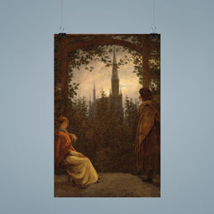 Gazebo in Greifswald by Caspar David Friedrich, 1818 poster 9
