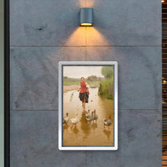 Geese, Let's Go Home by Mykola Pymonenko, 1911 poster 2