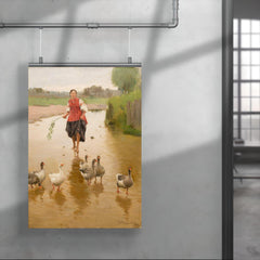 Geese, Let's Go Home by Mykola Pymonenko, 1911 poster 4