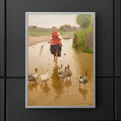 Geese, Let's Go Home by Mykola Pymonenko, 1911 poster 5