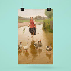 Geese, Let's Go Home by Mykola Pymonenko, 1911 poster 6